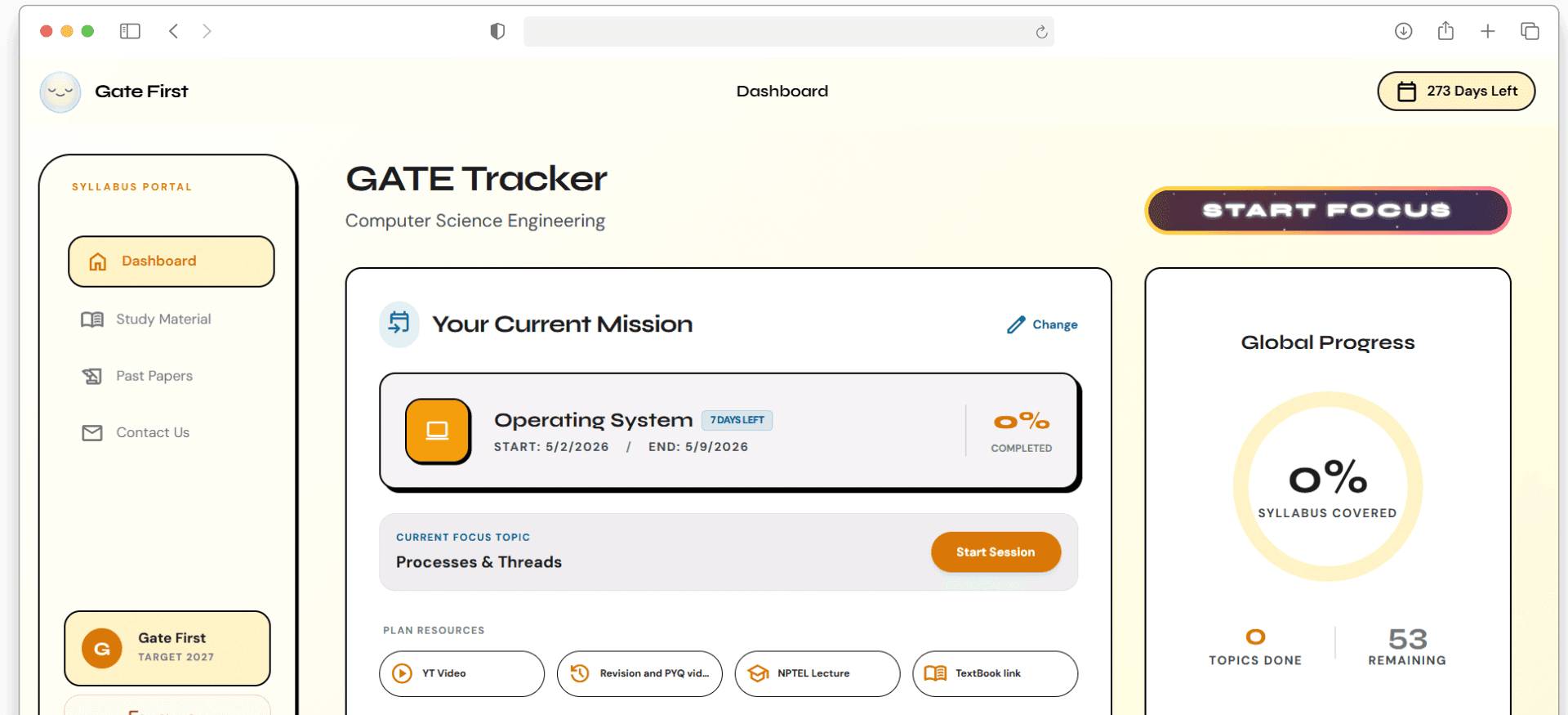 Gate First Dashboard